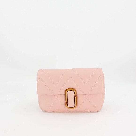 Marc Jacobs J Marc Quilted Leather Shoulder Bag Pink - Picture 2 of 12